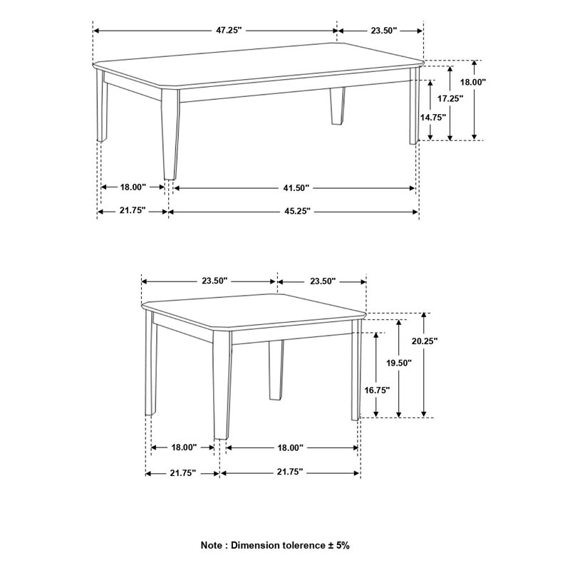 Lark Manor Albanne 3 Piece Living Room Table Set & Reviews Wayfair